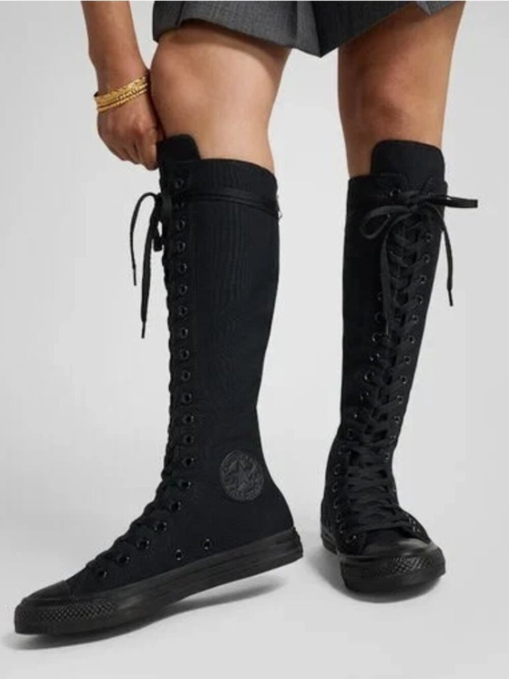 Converse Chuck Taylor All Star XXHi Black Monochrome Knee High NWOB